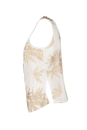 Cream white breathable ramie shirt PHO FIRENZE | 4323023LOTONATURALE